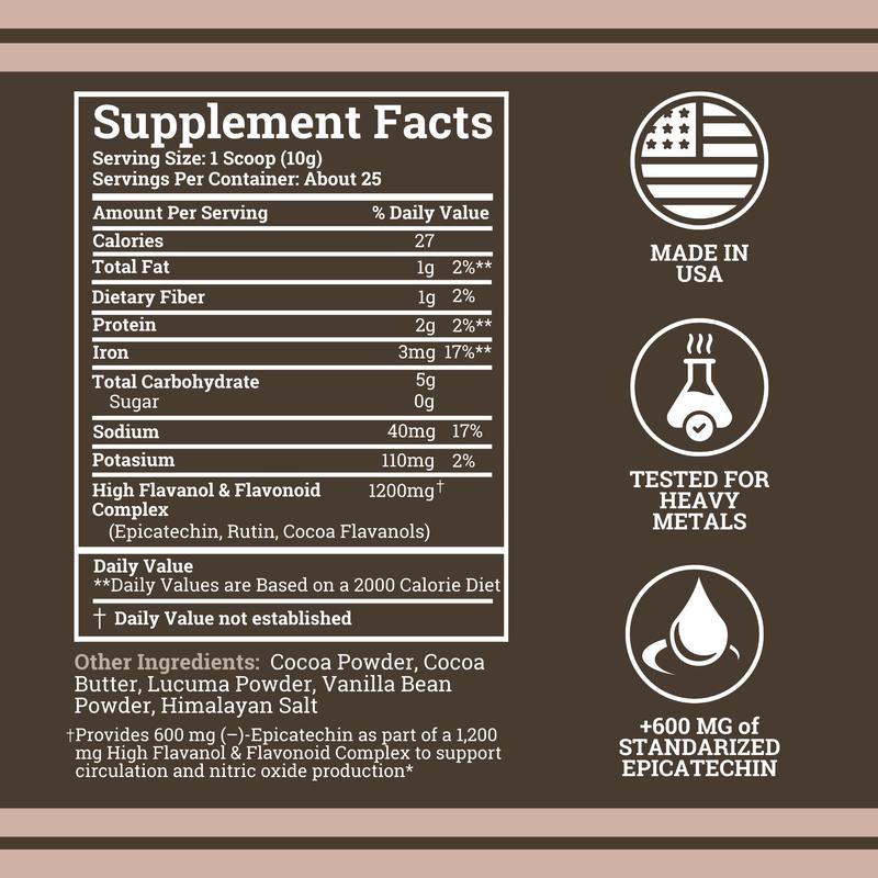 High-Flavanol Cocoa Powder for Daily Energy and Performance Support