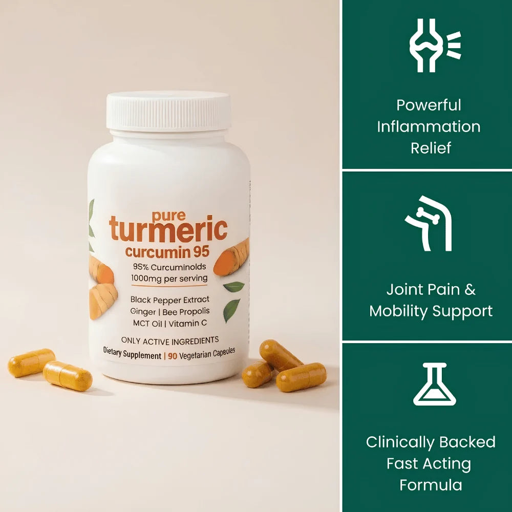 Pure Turmeric Curcumin 95 – Joint Comfort, Mobility & Antioxidant Support