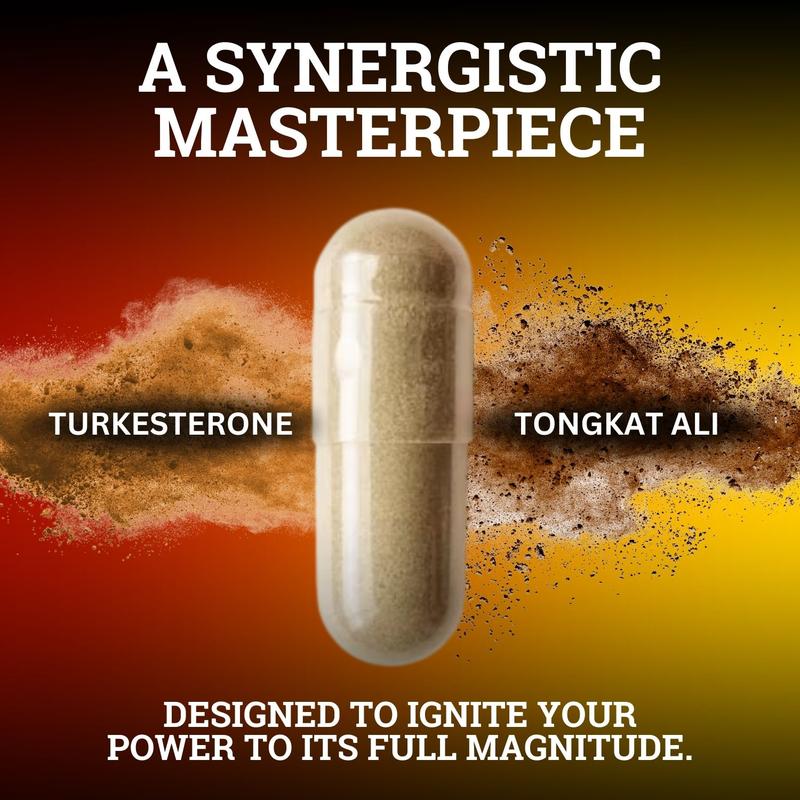 Turkesterone & Tongkat Ali 1000mg - Premium Herbal Performance Supplement