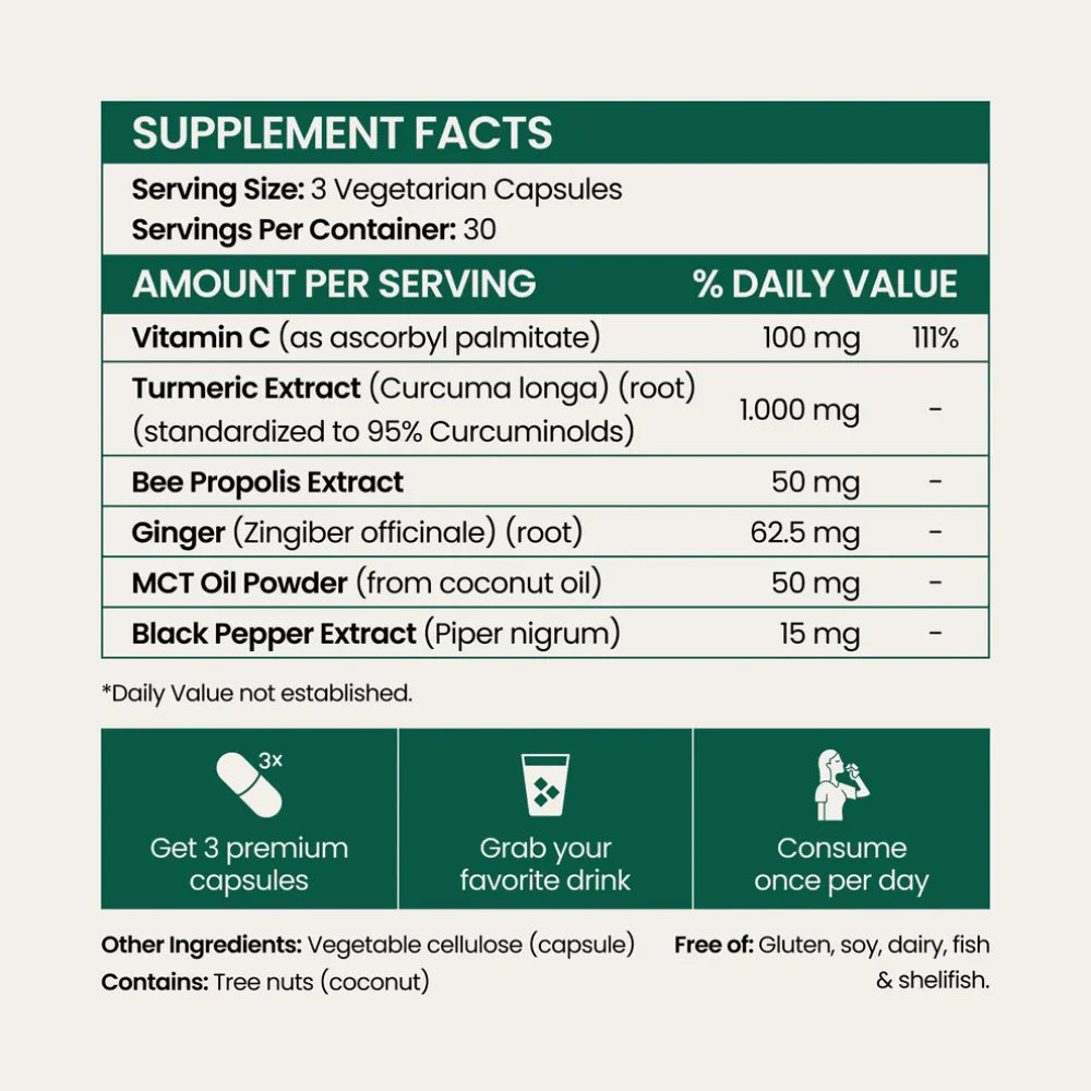 Pure Turmeric Curcumin 95 – Joint Comfort, Mobility & Antioxidant Support