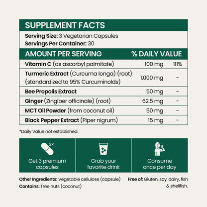 Pure Turmeric Curcumin 95 – Joint Comfort, Mobility & Antioxidant Support